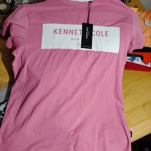 Kenneth Cole Vibrant Pink Short Sleeve Tee